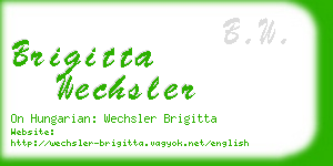 brigitta wechsler business card